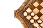 Wooden Travel Chess Set with Contour Outline, 24 cm – photo 10