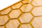 Epoxy Beehives Backgammon Two-Sided Classic - HrachyaOhanyan Co
