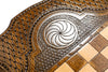 Eternity Backgammon With Copyrighted Contour Outline - HrachyaOhanyan Co