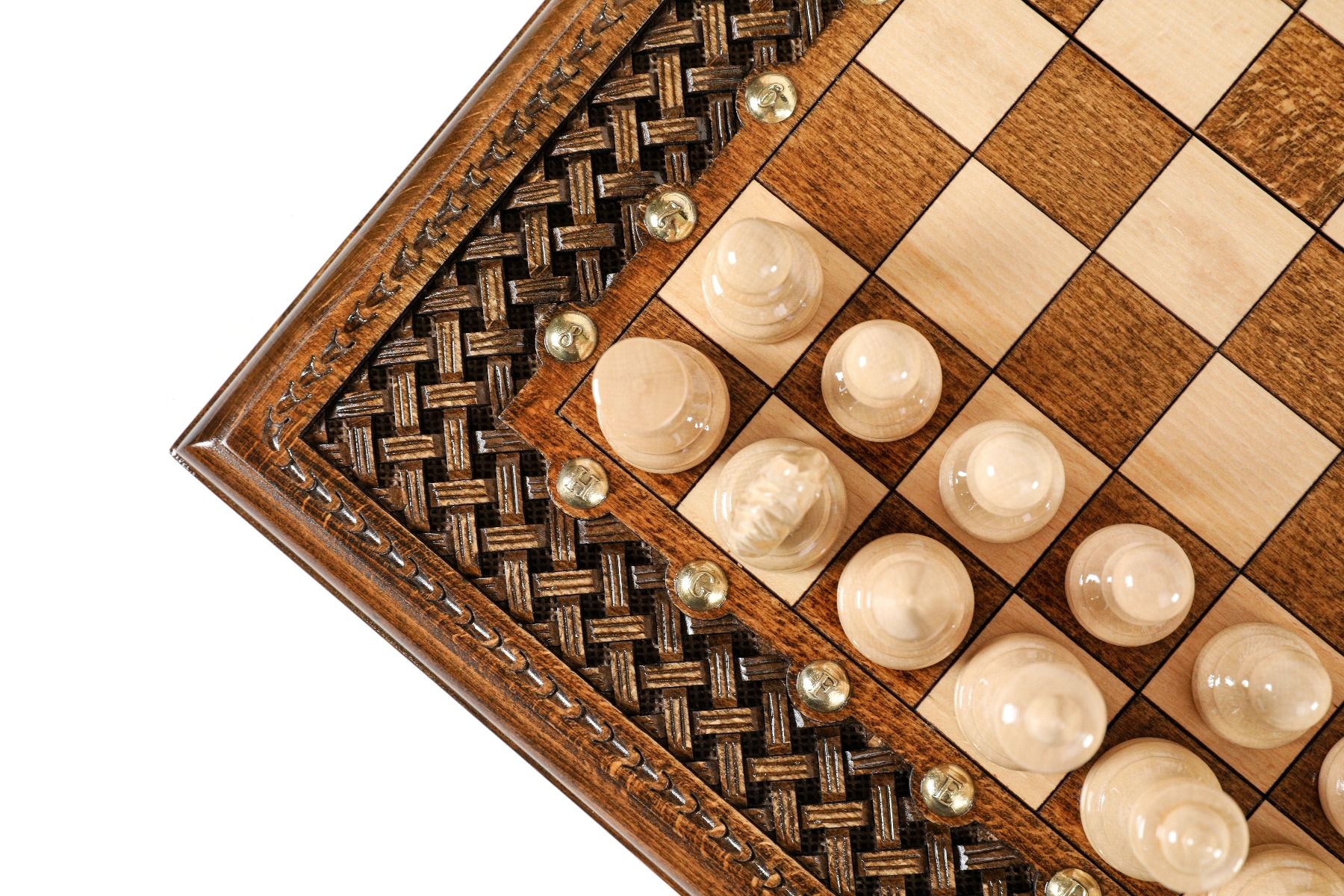 Chess-Backgammon With An Ornamental Braid Pattern Classic - HrachyaOhanyan Co