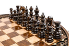 Circular Chess Set with Ornamental Weave Pattern, 50 cm – photo 11