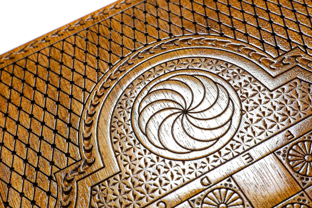 Pomegranate Tree-Epoxy Backgammon Classic - HrachyaOhanyan Co