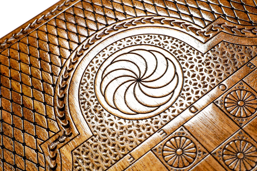 Pomegranate Tree-Epoxy Backgammon Classic - HrachyaOhanyan Co