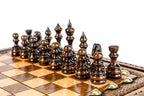 Classic Chess Set with Bronze Letters & Numbers, 30 cm – photo 10