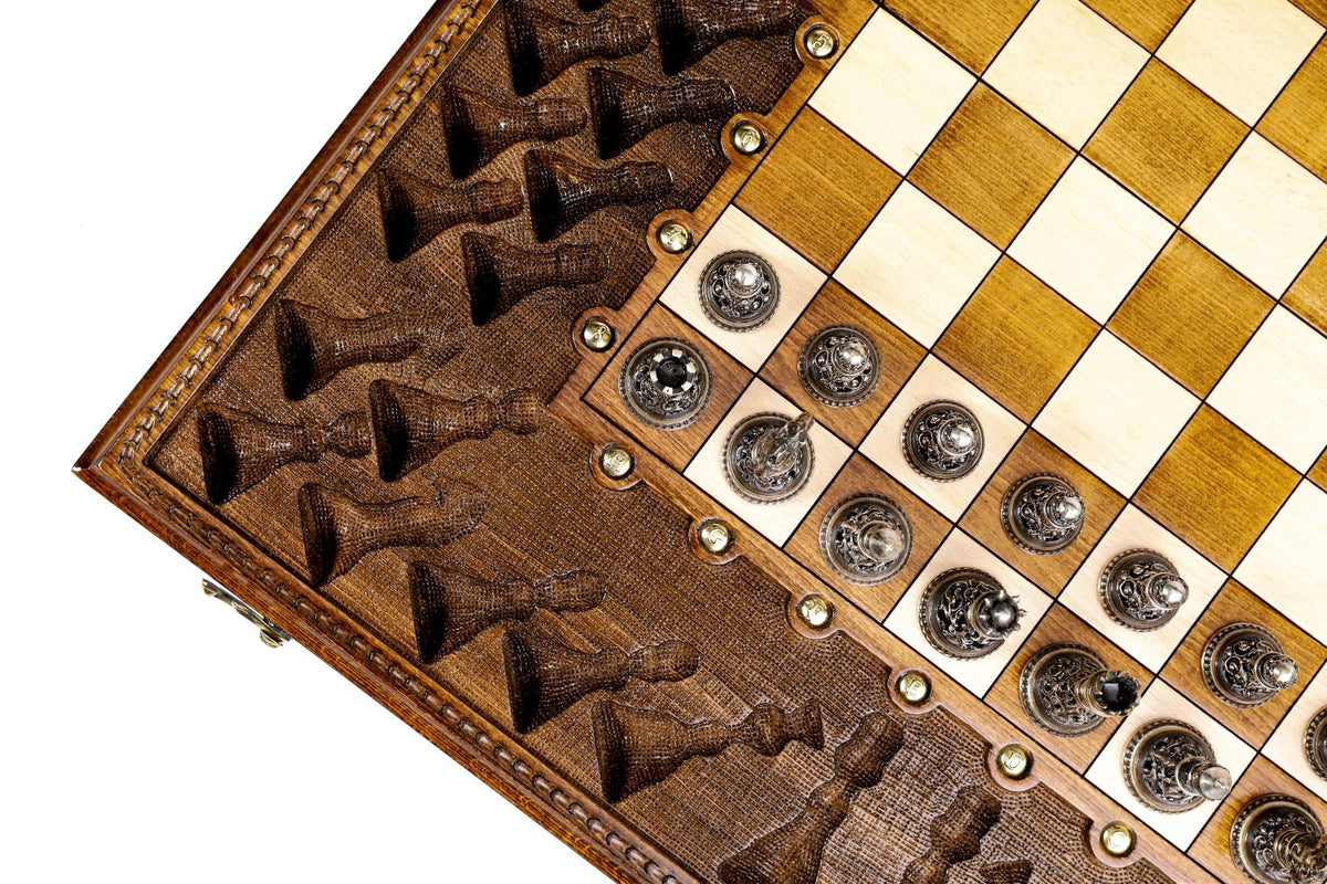 Classic Ornamental Bas-Relief Chess Set, 60 cm – photo 11