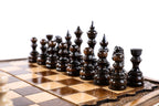 Wooden Travel Chess Set with Contour Outline, 24 cm – photo 11