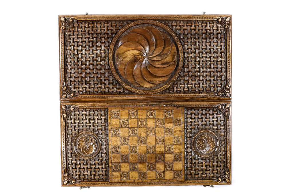 Eternity Backgammon Set with Inlay & Braid Motif, 60 cm – photo 9