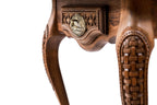 Luxury Chess Table with Ornamental Weave & Carved Legs, 60 cm – photo 11