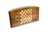 Backgammon With Ornamental Snowflake Motif With Copyrighted Arch-Style Outline - HrachyaOhanyan Co