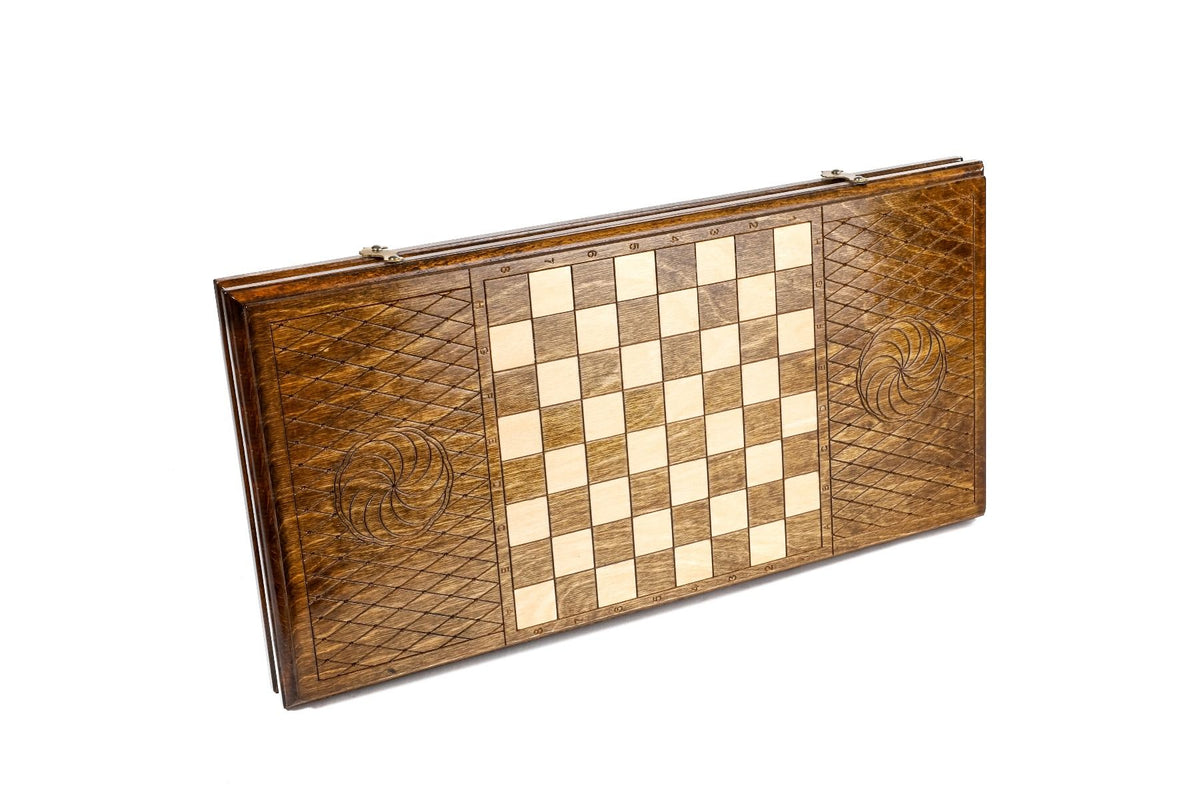 Classic Ornamental Motif Backgammon Set, 50 cm – photo 4
