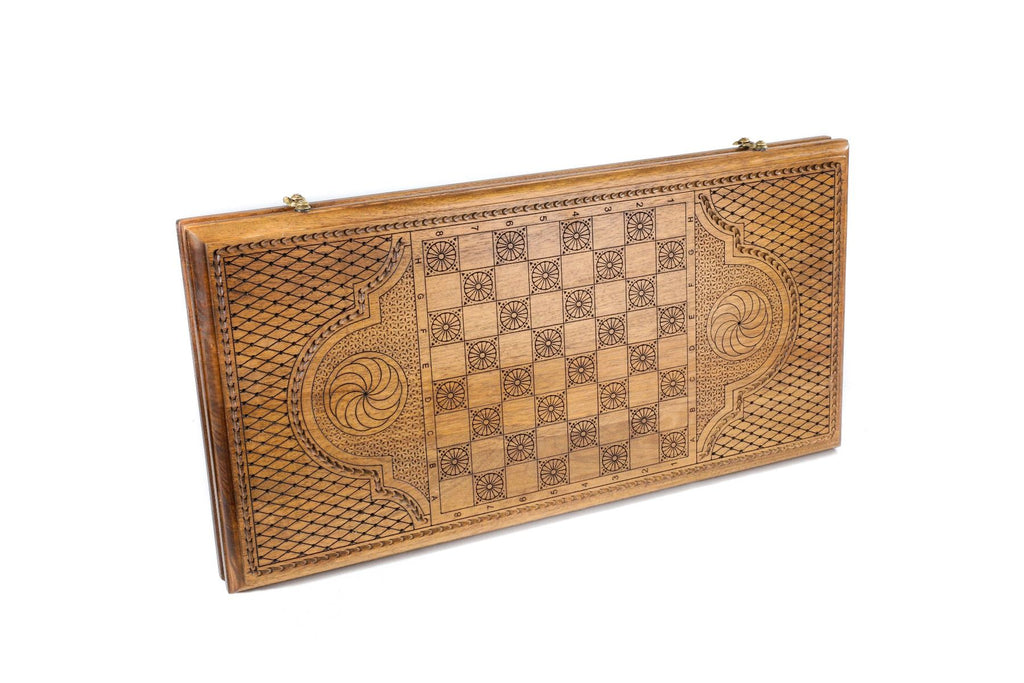 Classic Walnut Eternity Backgammon Set, 60 cm – photo 4