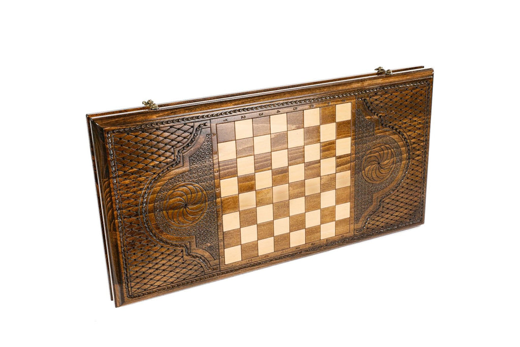 Classic Snowflake Ornament Backgammon Set, 60 cm – photo 4