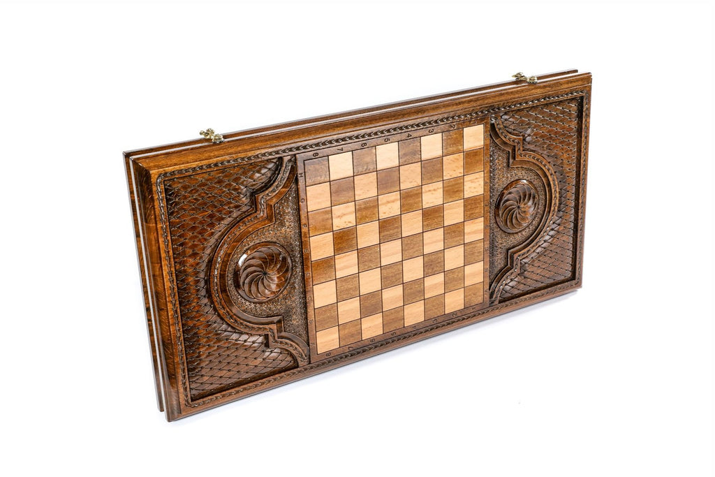 Eternity Sign Backgammon Set with Bronze Details, 60 cm – photo 4