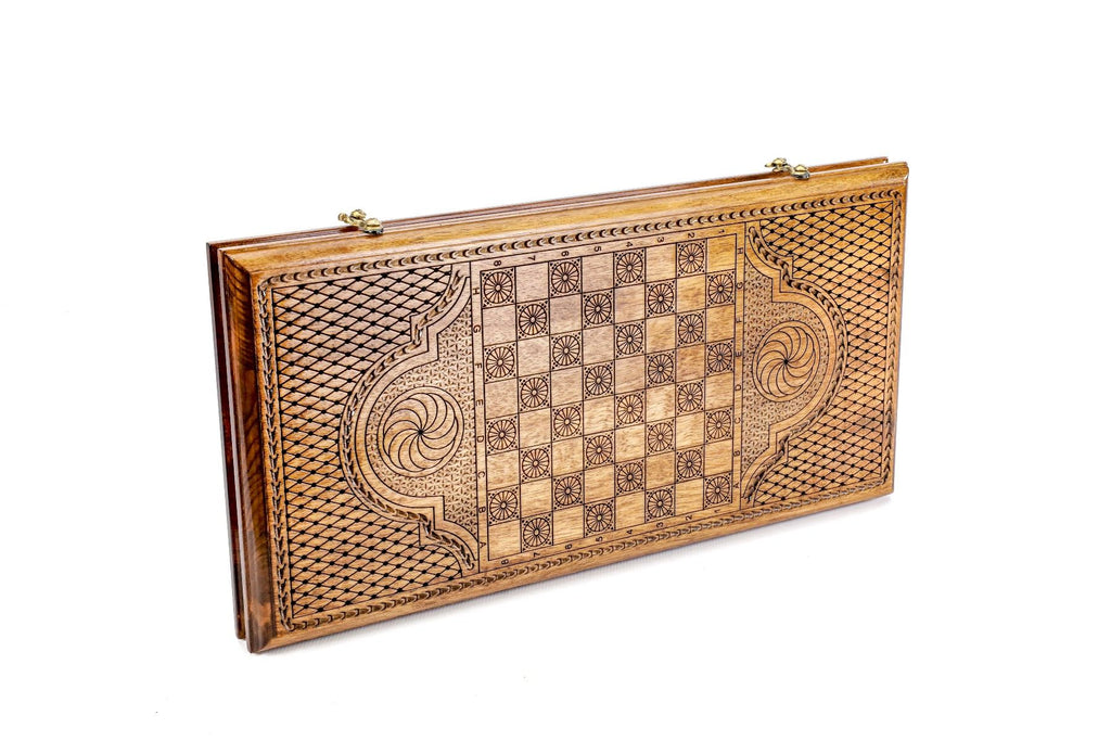 Pomegranate Tree-Epoxy Backgammon Classic - HrachyaOhanyan Co