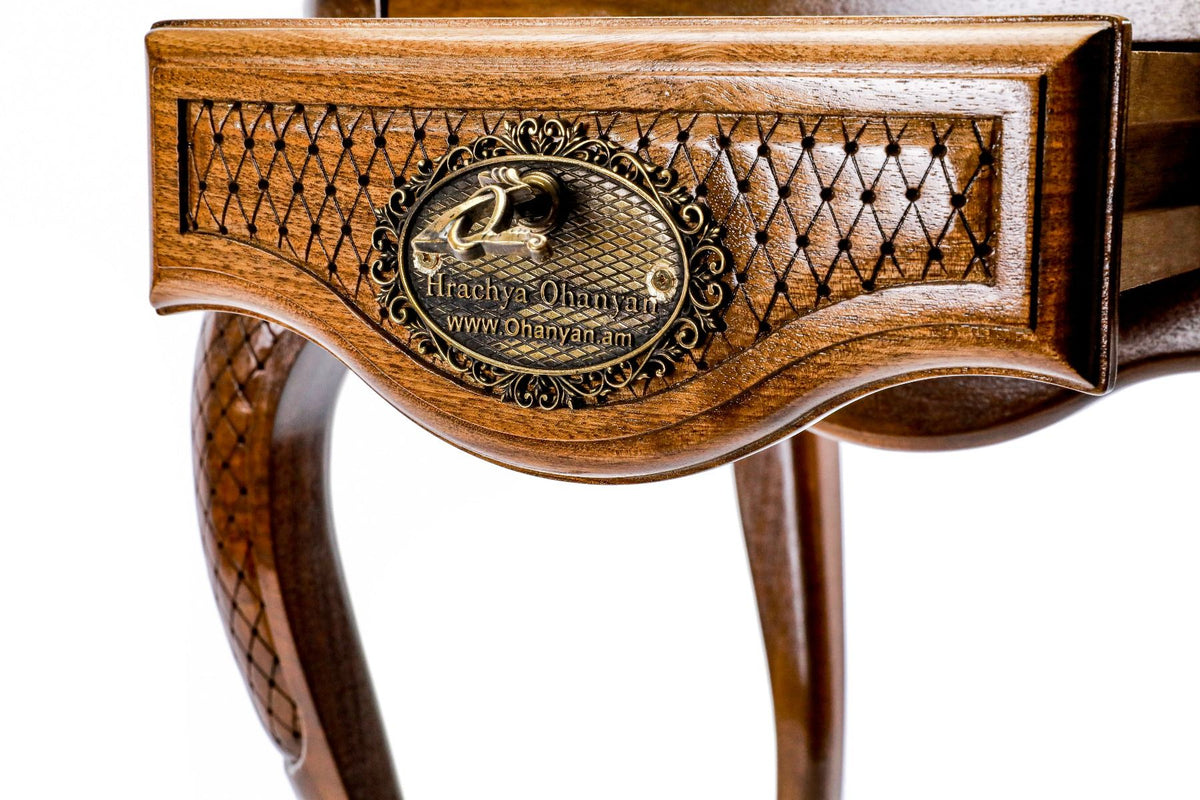 Wooden Chess Table with Drawers, 60 cm – photo 12