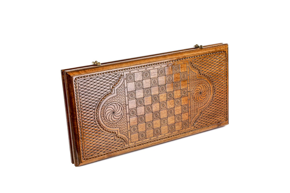 Pomegranate Tree-Epoxy Backgammon Classic - HrachyaOhanyan Co