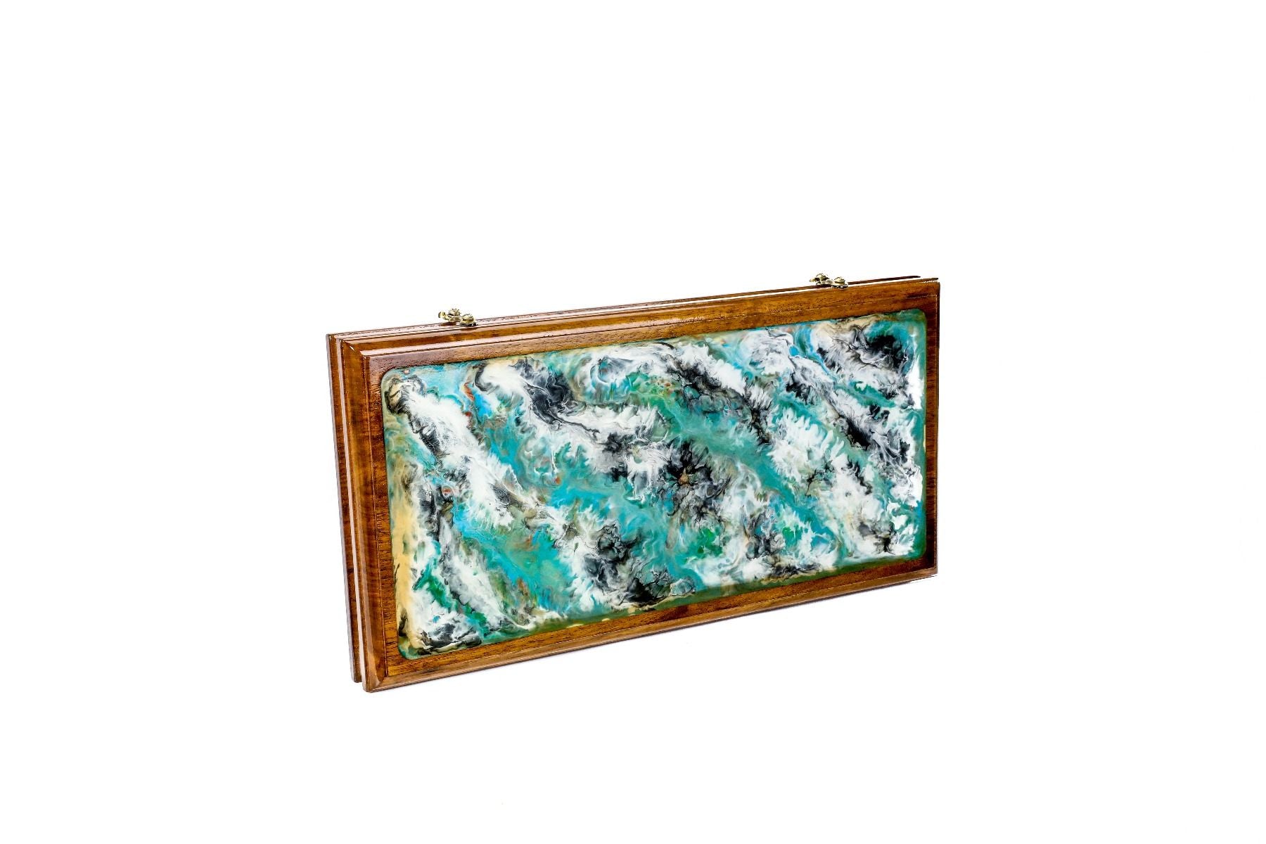 Absrtact-Epoxy Backgammon Two-Sided Classic - HrachyaOhanyan Co