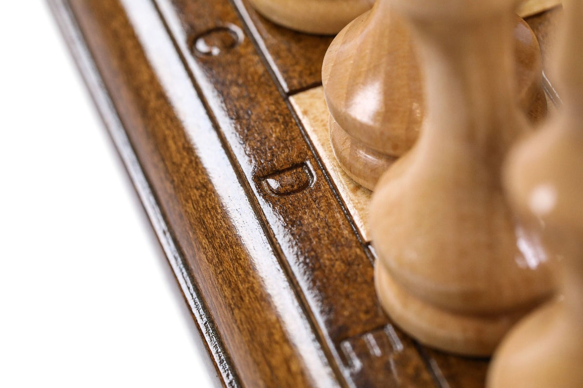 Juego de ajedrez cuadrado de madera, 30 cm – foto 11