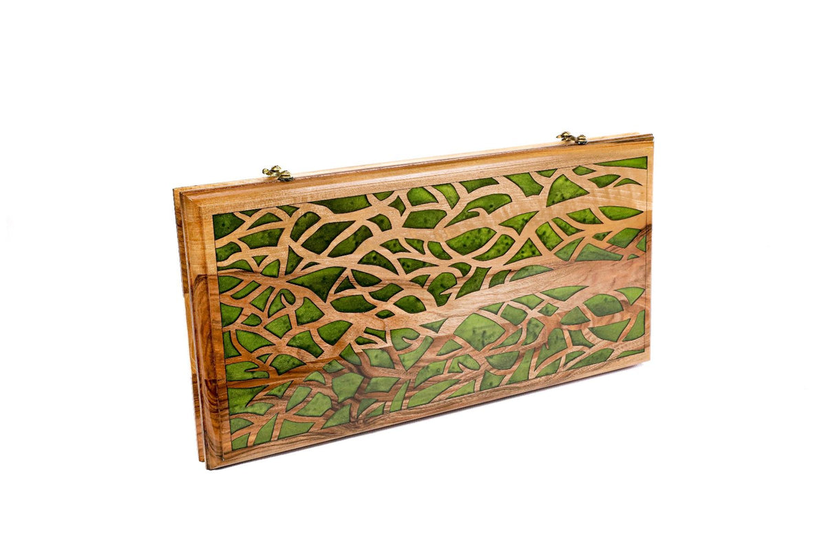 Epoxy Trees Backgammon Two-Sided Classic - HrachyaOhanyan Co
