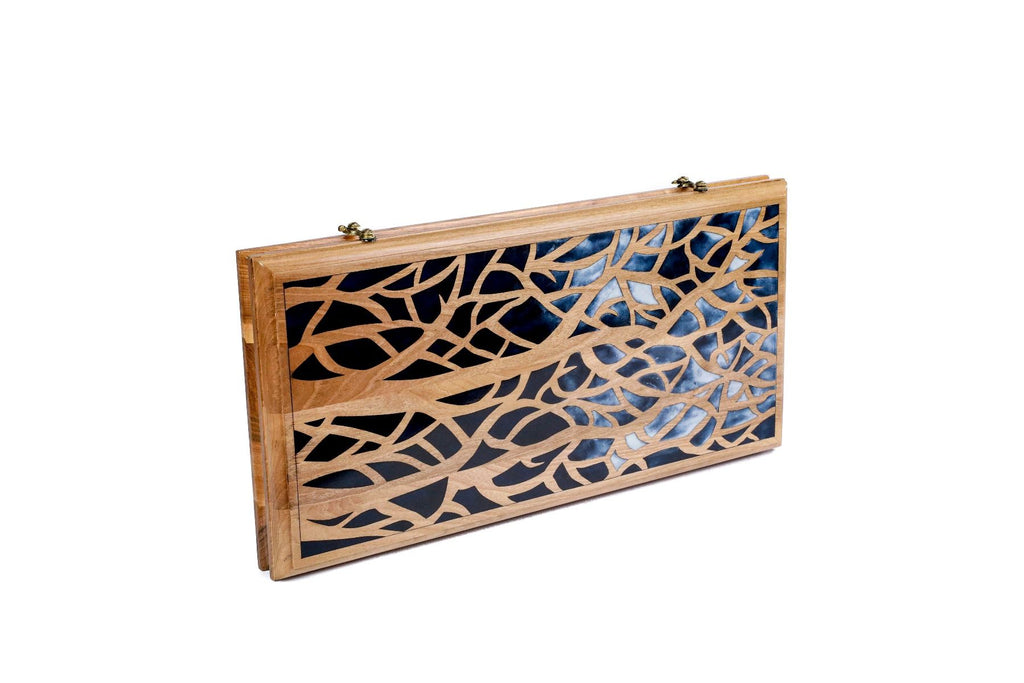 Epoxy Trees Backgammon Two-Sided Classic - HrachyaOhanyan Co