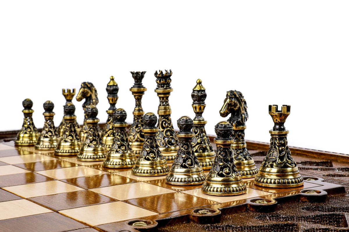Classic Ornamental Bas-Relief Chess Set, 60 cm – photo 12