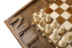 Carved Wooden Box-Style Chess Set, 60 cm – photo 12