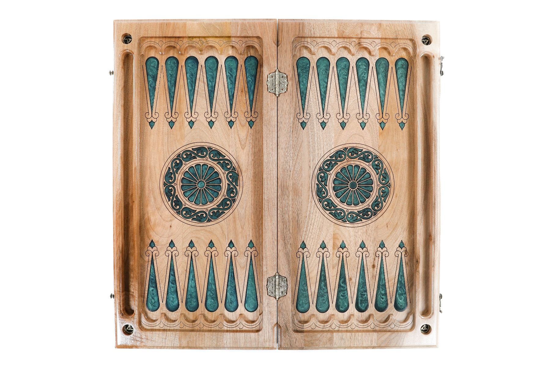 Epoxy Trees Backgammon Two-Sided Classic - HrachyaOhanyan Co