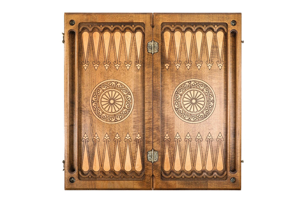Ornamental Bas-Relief Backgammon Classic - HrachyaOhanyan Co