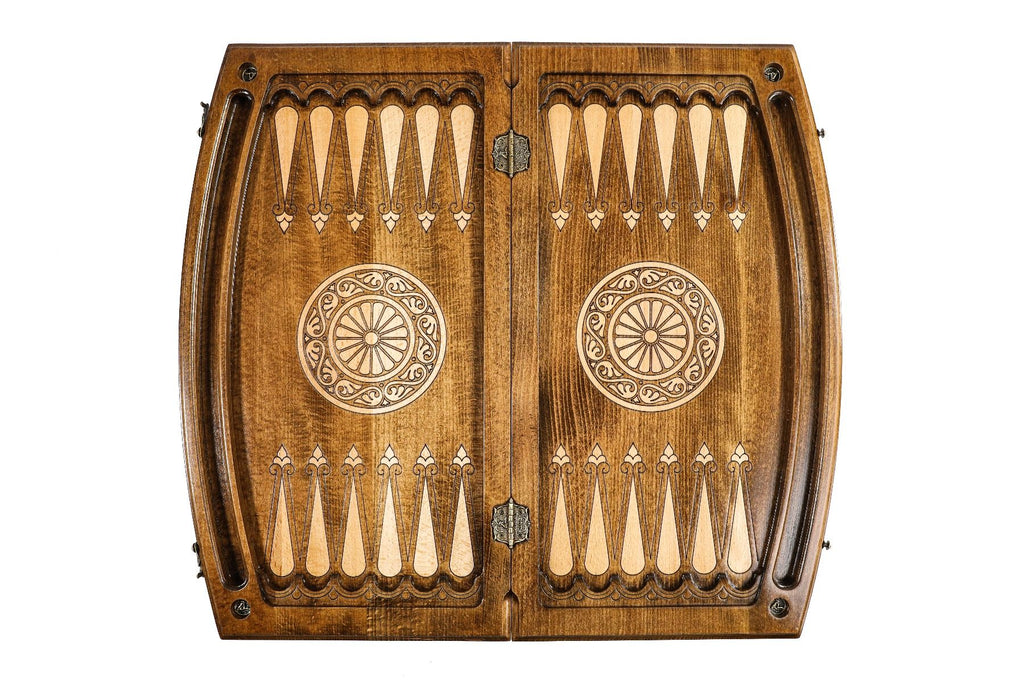 Snowflake Ornament Backgammon Set, Arch-Style Outline, 60 cm – photo 12
