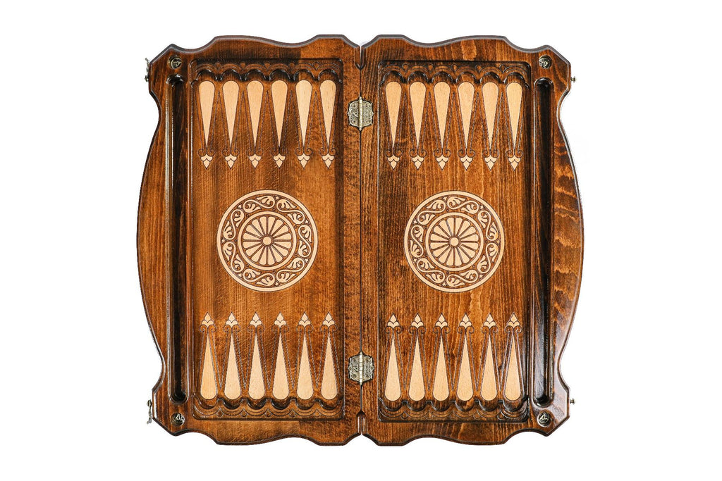 Pomegranate & Grapes Backgammon Set, Contour Outline, 60 cm – photo 12