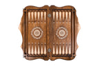 Backgammon “Rural scene” With Incrustation And Copyrighted Mount Ararat Outline - HrachyaOhanyan Co