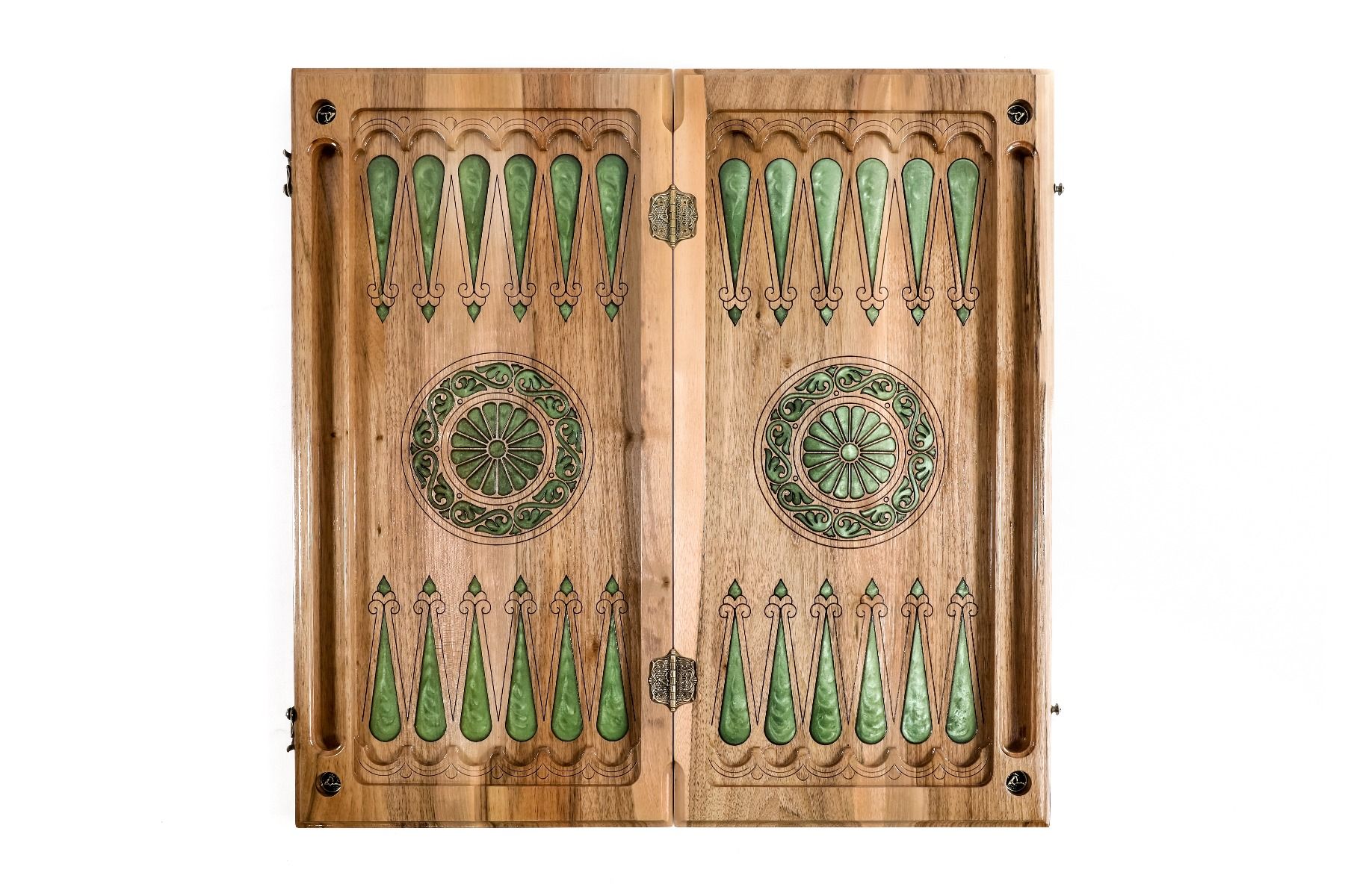 Epoxy Trees Backgammon Two-Sided Classic - HrachyaOhanyan Co