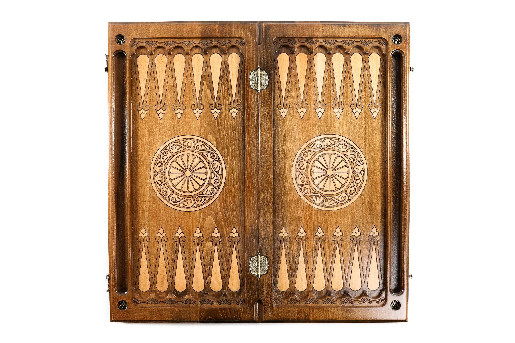 Backgammon With Ornamental Snowflake Motif Classic - HrachyaOhanyan Co