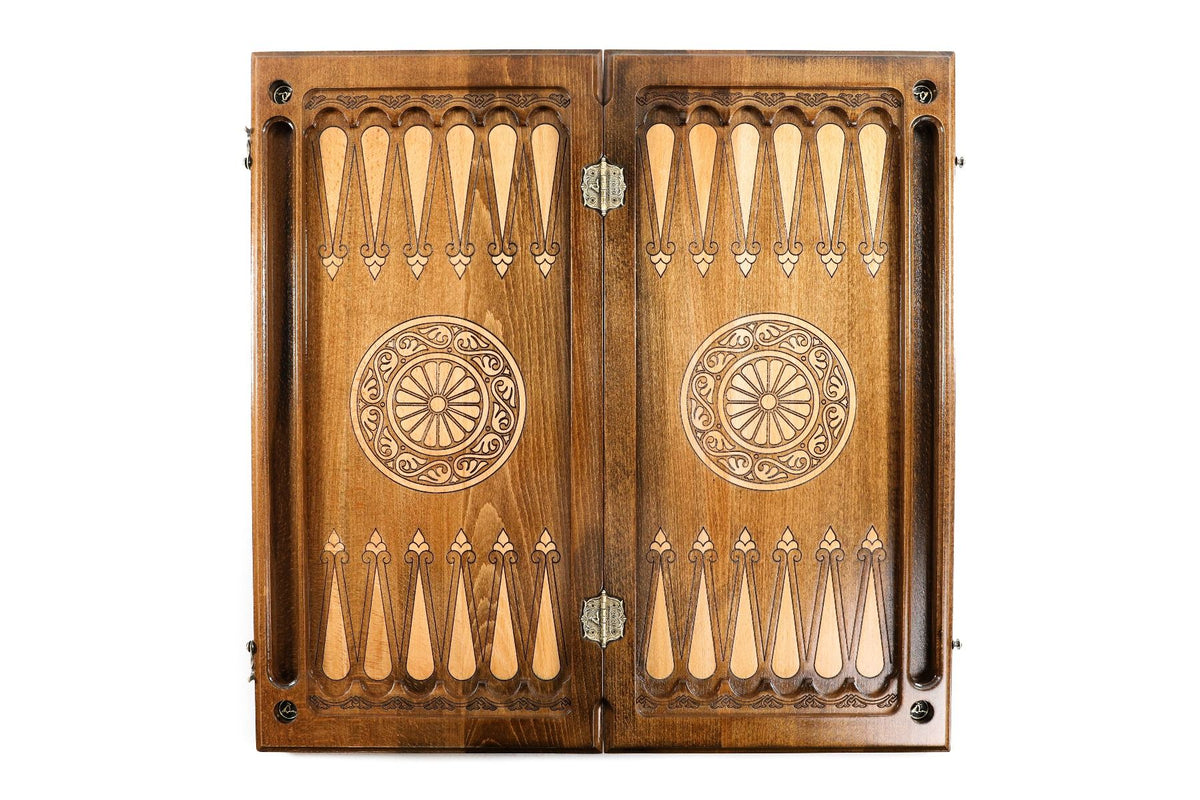 Juego de backgammon clásico con ornamento de copo de nieve, 60 cm – foto 12