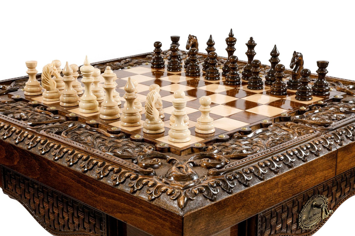Luxus-Tisch für Schach & Backgammon, 60 cm – Foto 13