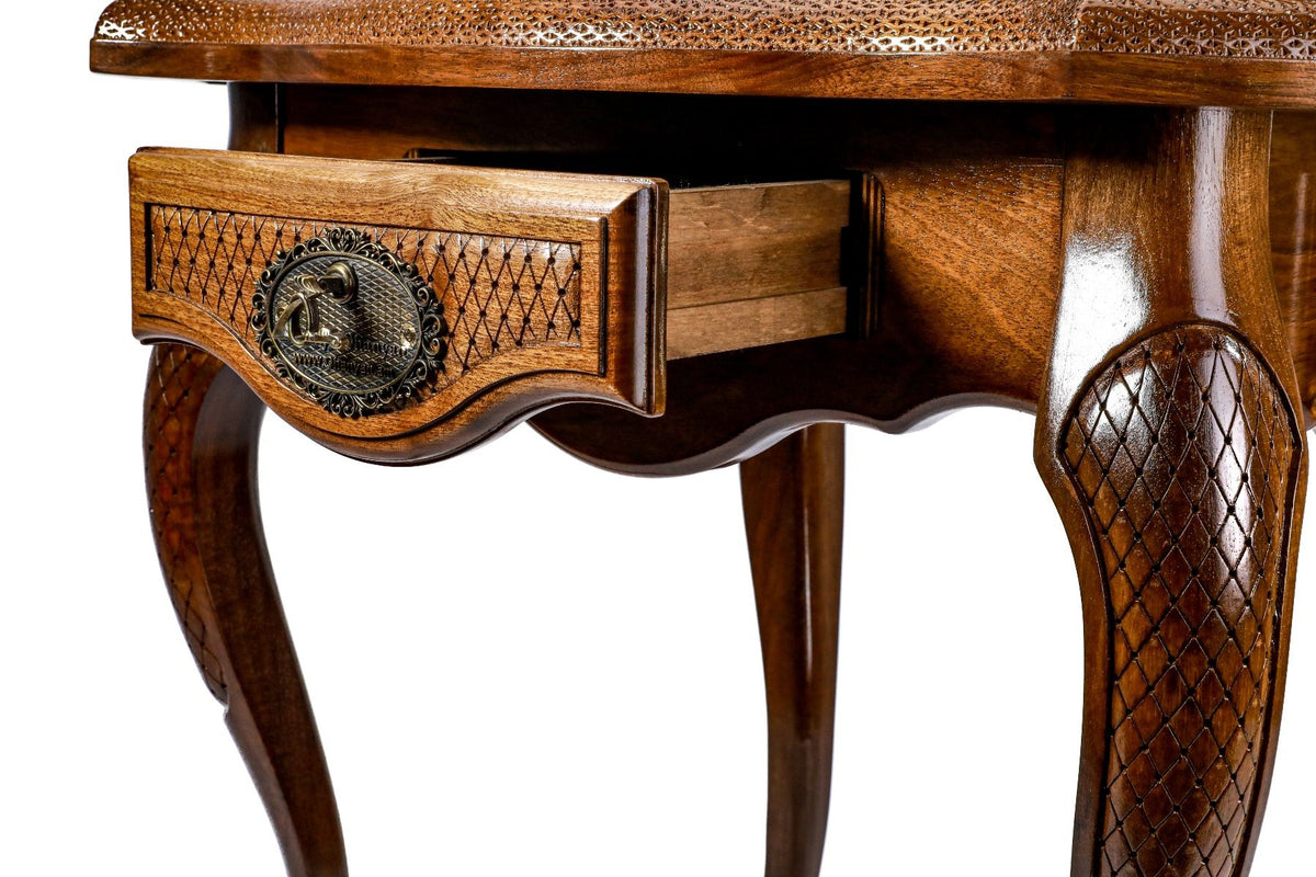 Wooden Chess Table with Drawers, 60 cm – photo 13