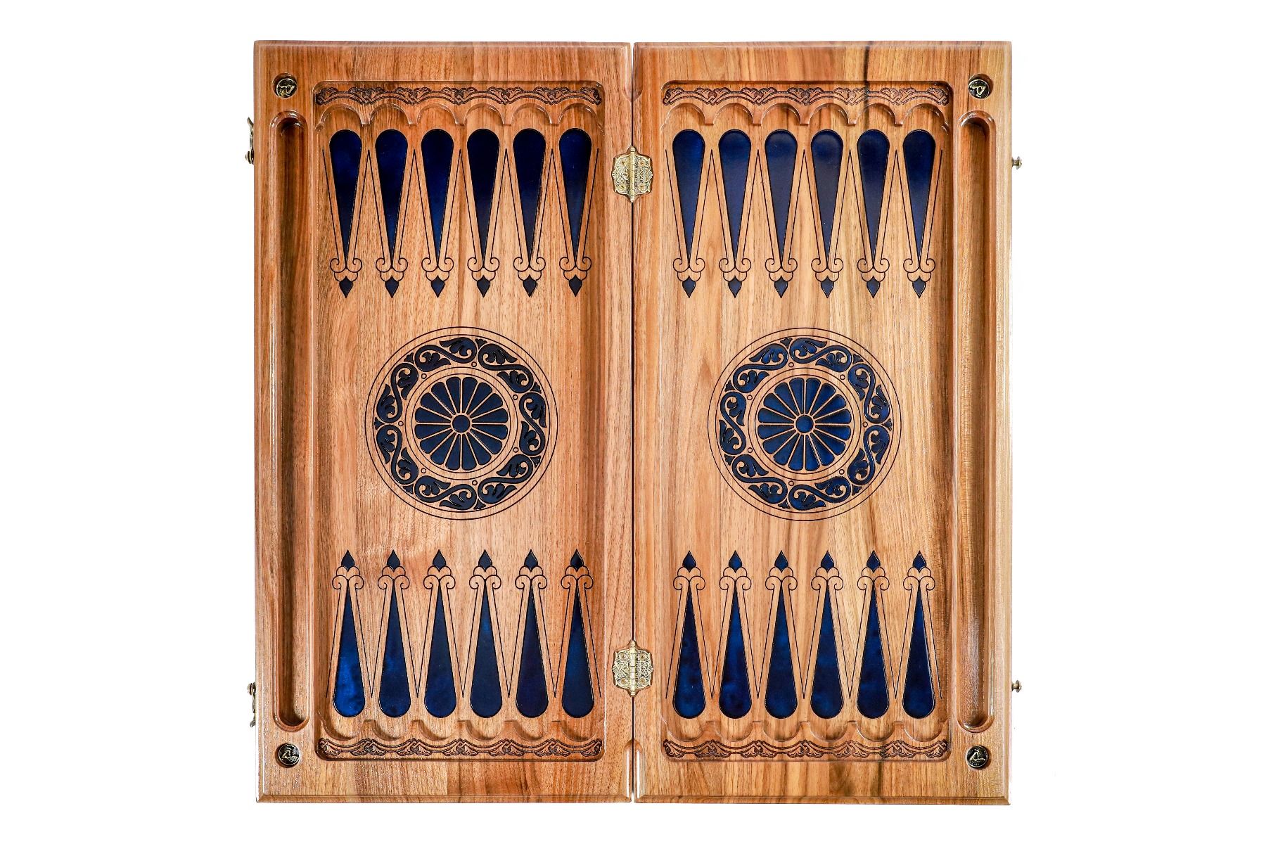 Epoxy Trees Backgammon Two-Sided Classic - HrachyaOhanyan Co