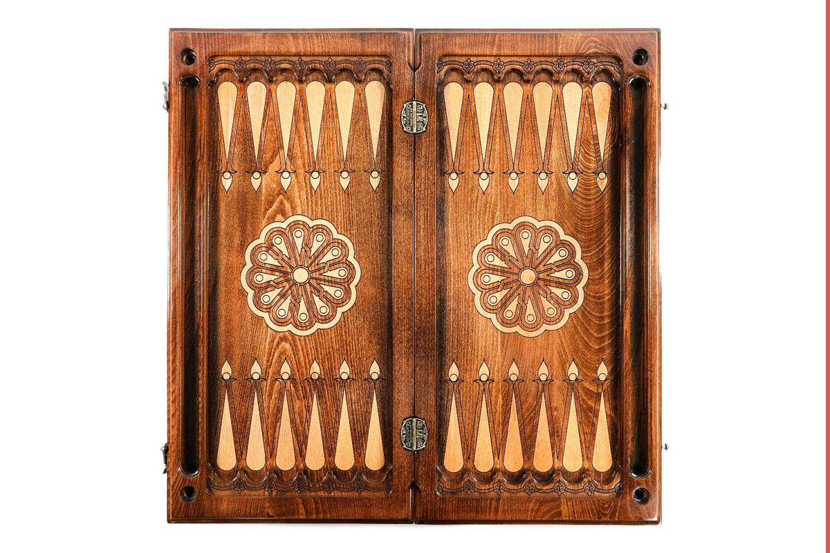 Klassisches ornamentales Backgammon-Set, 60 cm – Foto 12
