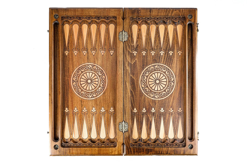 Classic Striped Beech Backgammon Set, 60 cm – photo 12