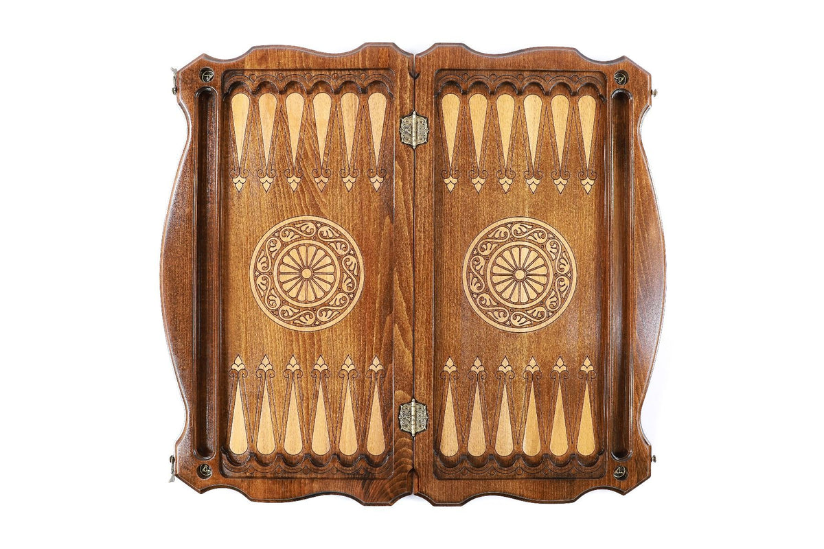 Backgammon-Set mit Tiger & Konturrand, 60 cm – Foto 7