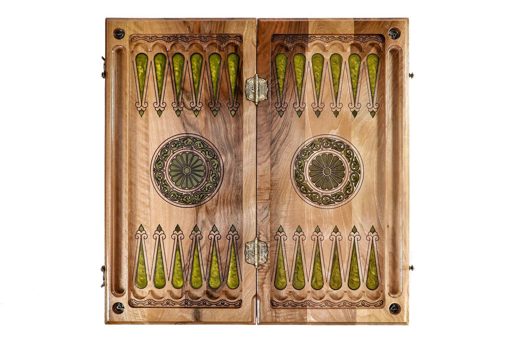 Epoxy Trees Backgammon Two-Sided Classic - HrachyaOhanyan Co