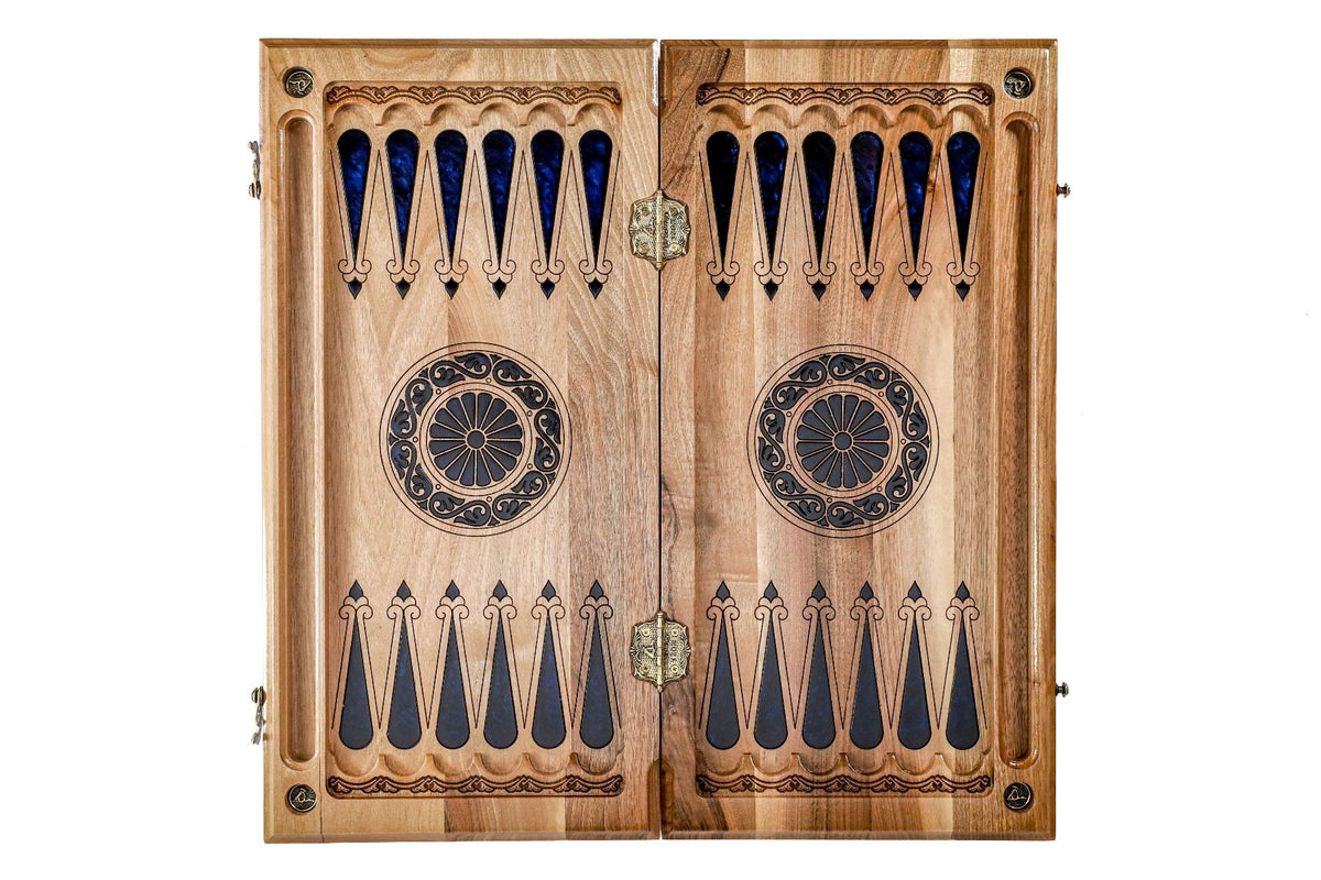 Epoxy Trees Backgammon Two-Sided Classic - HrachyaOhanyan Co