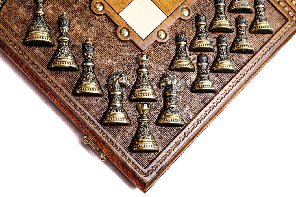 Classic Ornamental Bas-Relief Chess Set, 60 cm – photo 13