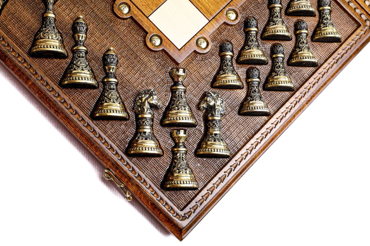 Classic Ornamental Bas-Relief Chess Set, 60 cm – photo 13