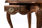 Luxury Chess Table with Ornamental Weave & Carved Legs, 60 cm – photo 13