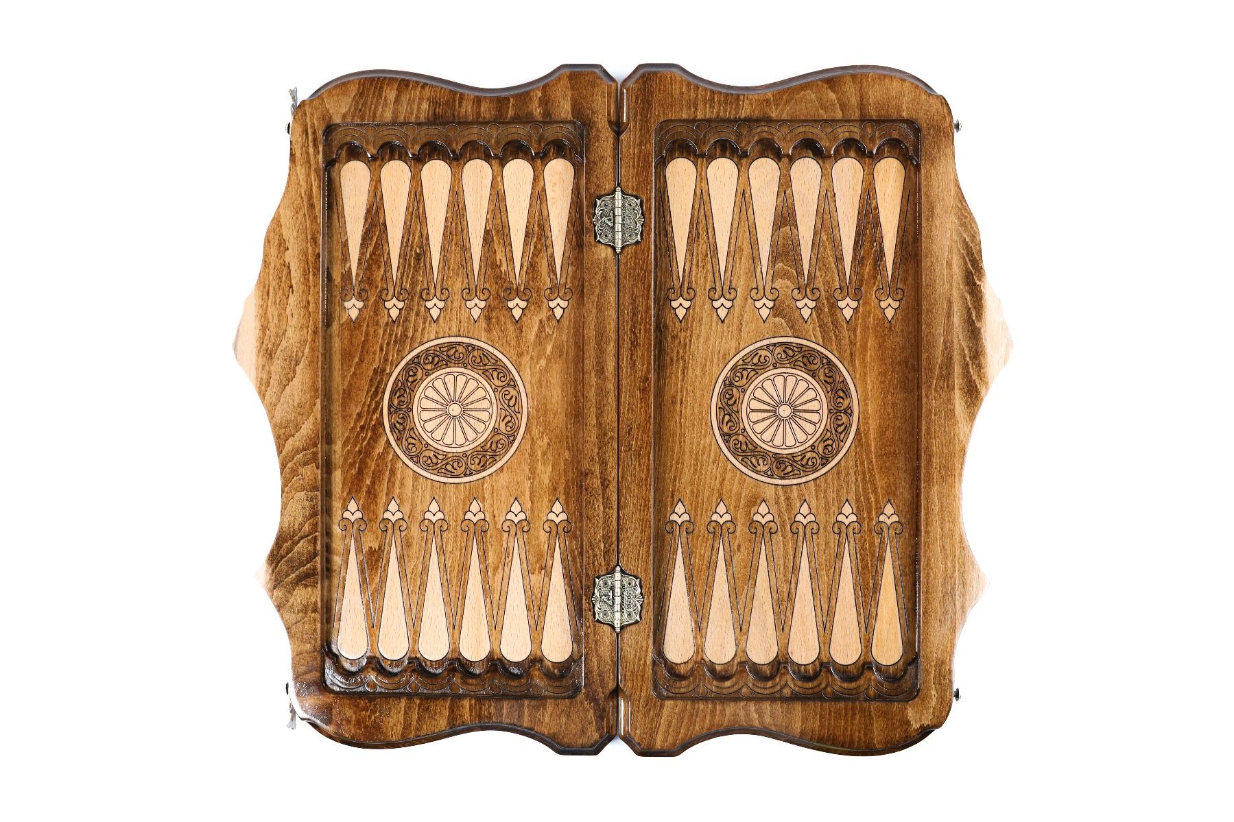 Eternity Backgammon With Copyrighted Mount Ararat Outline - HrachyaOhanyan Co