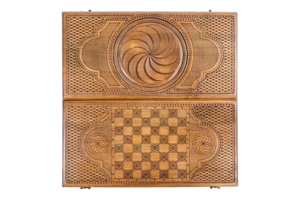 Classic Walnut Eternity Backgammon Set, 60 cm – photo 11