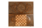 Backgammon Set with Ornamental Pattern, 60 cm – photo 11