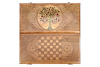 Pomegranate Tree-Epoxy Backgammon Classic - HrachyaOhanyan Co