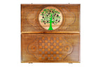 Pomegranate Tree-Epoxy Backgammon Classic - HrachyaOhanyan Co